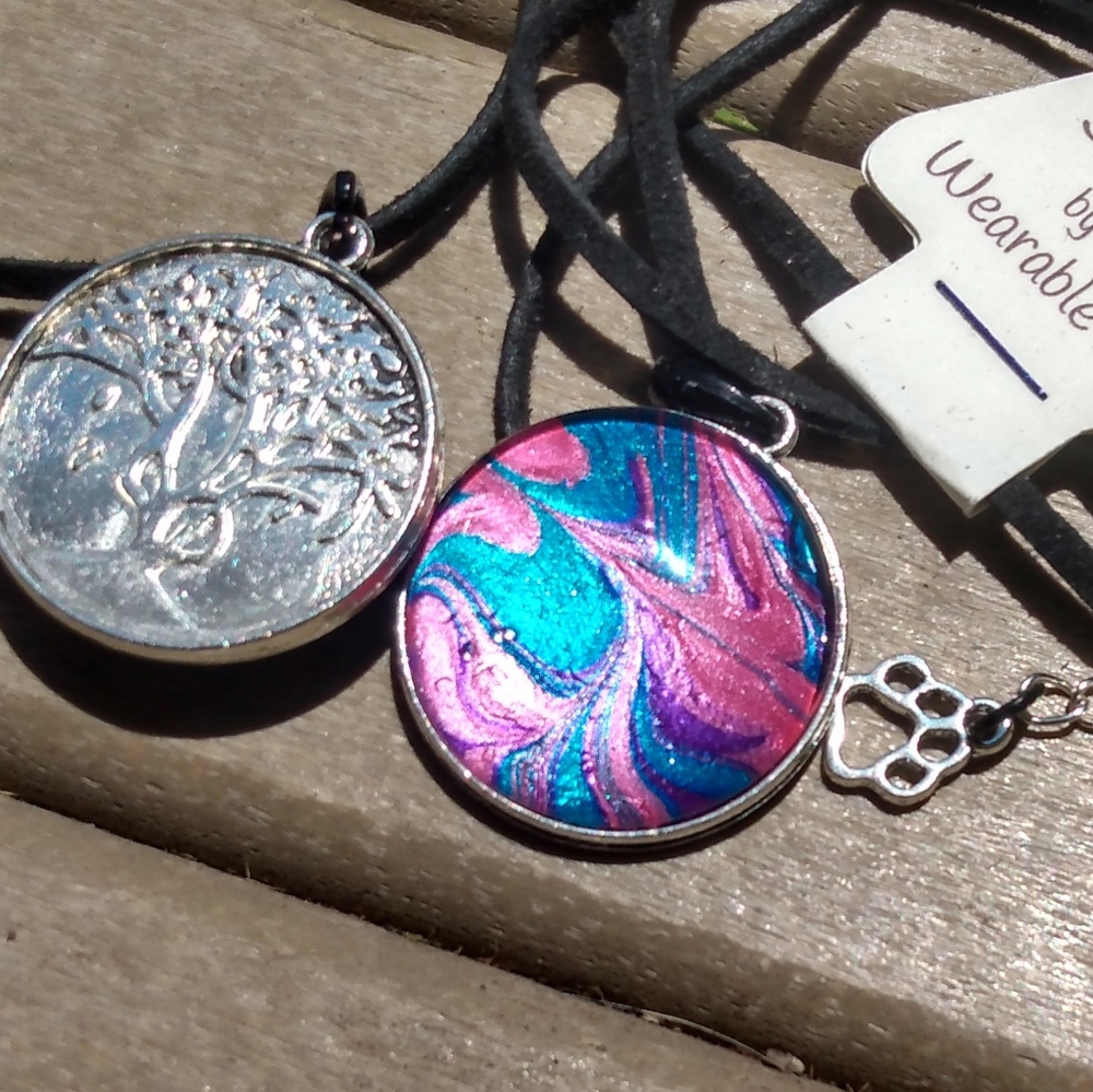Necklace....#cardecor rear mirror decor & prayers